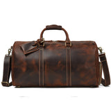 Genuine Leather Duffle Traveler Retro Bag