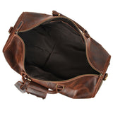 Genuine Leather Duffle Traveler Retro Bag