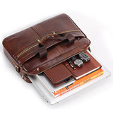 Geniune Leather Men's Briefcase Satchel