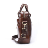 Geniune Leather Men's Briefcase Satchel