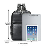 Business‑Casual Oxford 15.6″ Backpack with USB Charging & Laptop Compartment