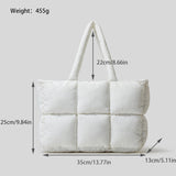 Modern Women Cotton Soft Down Handbag
