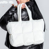 Modern Women Cotton Soft Down Handbag