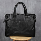 Men's Portable Leather Leisure Briefcase