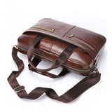 Geniune Leather Men's Briefcase Satchel