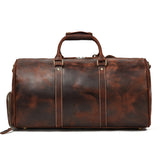Genuine Leather Duffle Traveler Retro Bag