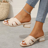 Women High-heeled Slippers Steppers