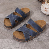 Womens Retro Style Flat-heeled Beach Sandals