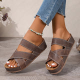 Womens Retro Style Flat-heeled Beach Sandals