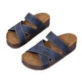 Womens Retro Style Flat-heeled Beach Sandals