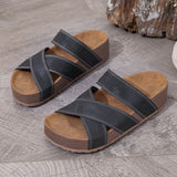 Womens Retro Style Flat-heeled Beach Sandals