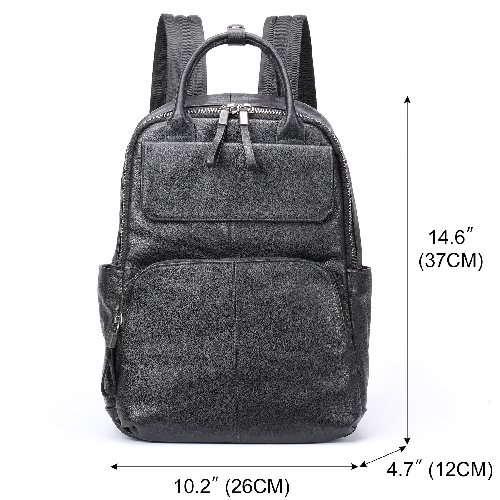 Business‑Casual Oxford 15.6″ Backpack with USB Charging & Laptop Compartment