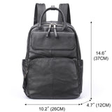 Business‑Casual Oxford 15.6″ Backpack with USB Charging & Laptop Compartment