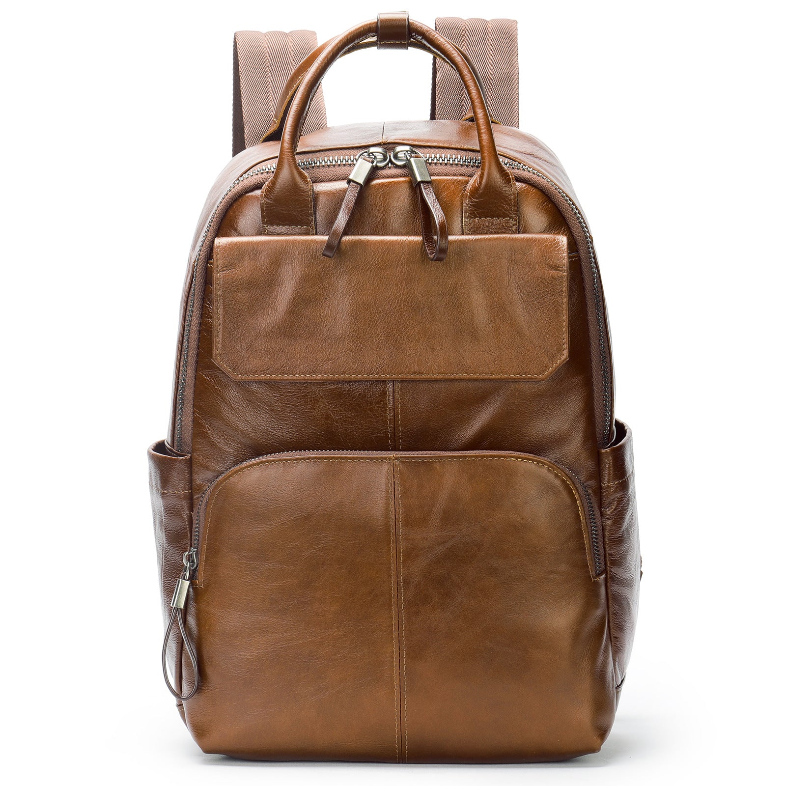 Business‑Casual Oxford 15.6″ Backpack with USB Charging & Laptop Compartment