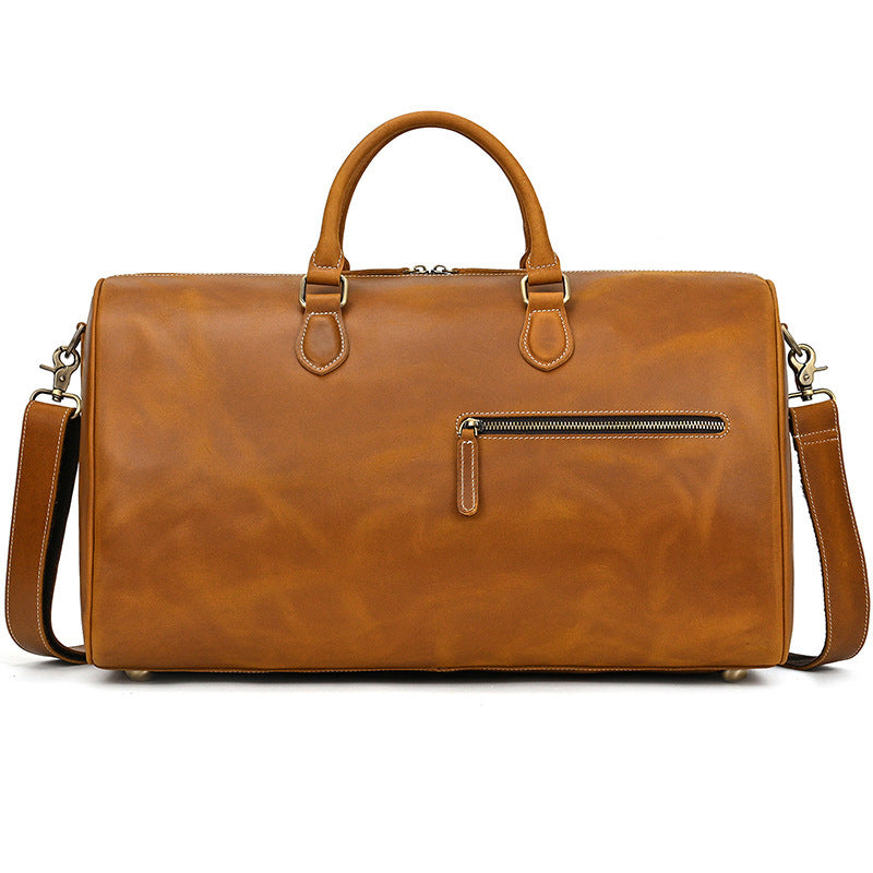 Large Retro Leather Capacity Travel Bag