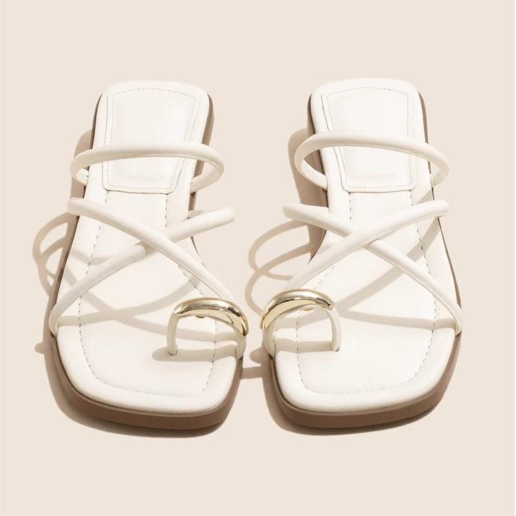 Womens Fairy Toe  Style Casual Slippers